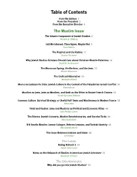 Table of Contents