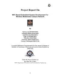 Wi-Fi MESH NETWORK : SURVEY of EXISTING WIRELESS NETWORK