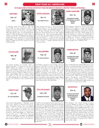 FIRST-TEAM ALL-AMERICANS 16 Huskers Have Produced 18 First-Team All-America Seasons (46 First-Team Certificates)