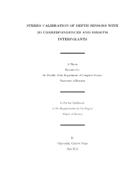 Stereo Calibration of Depth Sensors with 3D