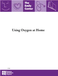 Using Oxygen at Home