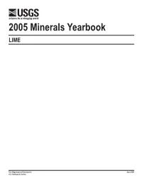 2005 Minerals Yearbook Lime