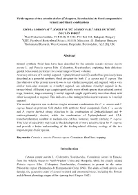 Field Response of Two Cetoniin Chafers, Cetonia Aurata Aurata And