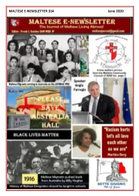 MALTESE E-NEWSLETTER 324 June 2020 1