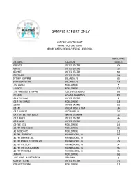 Sample Report Only