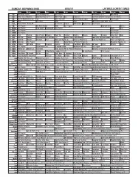 Sunday Morning Grid 8/18/19 Latimes.Com/Tv Times