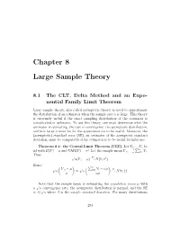 Chapter 8 Large Sample Theory