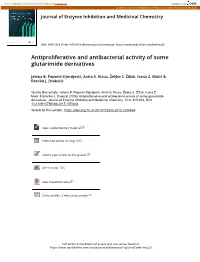 Antiproliferative and Antibacterial Activity of Some Glutarimide Derivatives