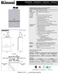 Models M060C, M090C, M120C, M160C Appl