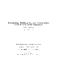 Morphology Building Syntax: Constructive Case in Australian Languages