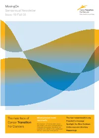Movingon Semiannual Newsletter Issue 19 Fall 08 the New Face Of