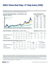 MSCI China Red Chip + P Chip Index (USD) (GROSS)