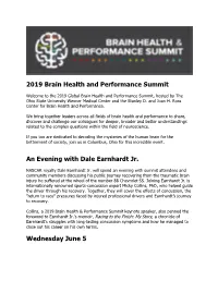 2019 Brain Health and Performance Summit an Evening with Dale