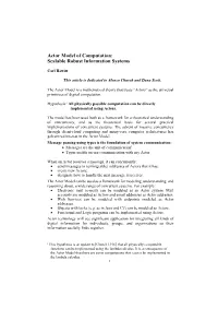 Actor Model of Computation: Scalable Robust Information Systems