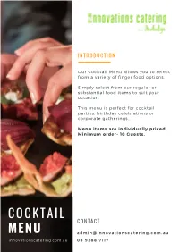 Cocktail MENU Web Sized FINAL