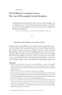 The Problems of a Gnostic Science: the Case of Theosophy's Occult