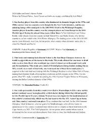 2020 Eddie and Jared's Sports Packet.Pdf