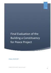 Final Evaluation of the Building a Constituency for Peace Project