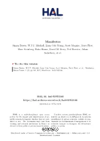 Manifestos Simon Dawes, W.J.T