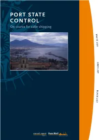 PORT STATE CONTROL PORT STATE CONTROL on Course for Safer Shipping