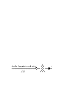 Studia Carpathico-Adriatica I