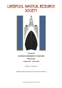 The Log of Lt Cdr E C Roden