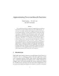 Approximating Piecewise-Smooth Functions