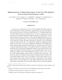 High-Resolution N-Band Observations of the Nova RS Ophiuchi with the Keck Interferometer Nuller