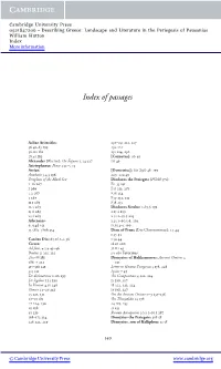 Index of Passages