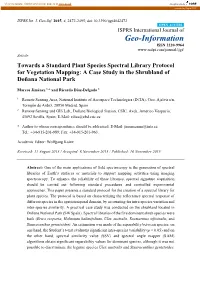 Towards a Standard Plant Species Spectral Library Protocol for Vegetation Mapping: a Case Study in the Shrubland of Doñana National Park