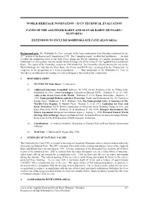 World Heritage Nomination – Iucn Technical Evaluation