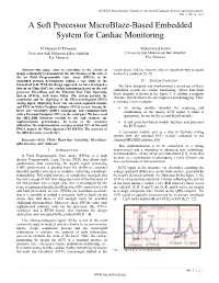 A Soft Processor Microblaze-Based Embedded System for Cardiac Monitoring