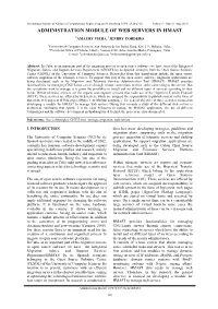 Administration Module of Web Servers in Hmast