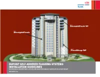 Dupont Self-Adhered Flashing Systems
