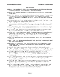 Environmental Assessment Middle Fork Salvage Project