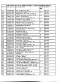 Stoaapplications for the MONTH OFJUNE-17 ( Conventional