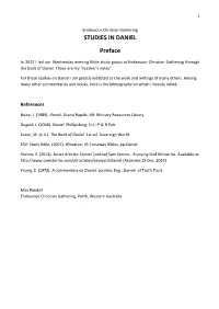 STUDIES in DANIEL Preface