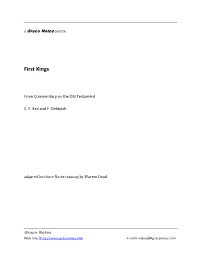 1 Kings - Keil and Delitzsch Contents Introduction