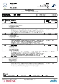 Extended Start List 拡張スタートリスト / Liste De Départ Détaillée