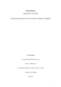 Lumad Husay (Indigenous Conciliation)