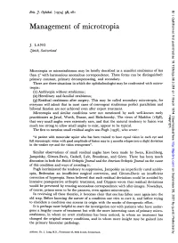 Management of Microtropia