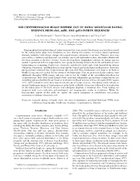 MOLECULAR DATING EVIDENCE from Rbcl, Ndhf, and Rpl16 INTRON SEQUENCES
