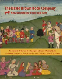New Distributed Titles Fall 2009