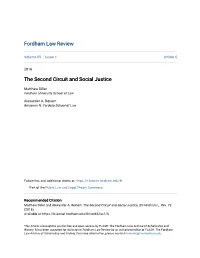 The Second Circuit and Social Justice