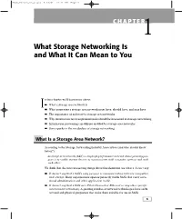 What Is a Storage Area Network?