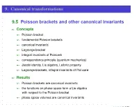 9. Canonical Transformations
