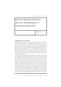 Romani Identity Formation and the Globalization of Holocaust Discourse