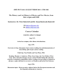 2010 Course Proposal – SMU-IN-TAOS
