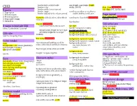 5 Parts 3 Ways to Include CSS CSS Rule Color Model Font CSS Box