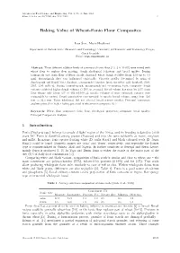 Baking Value of Wheat-Fonio Flour Composites